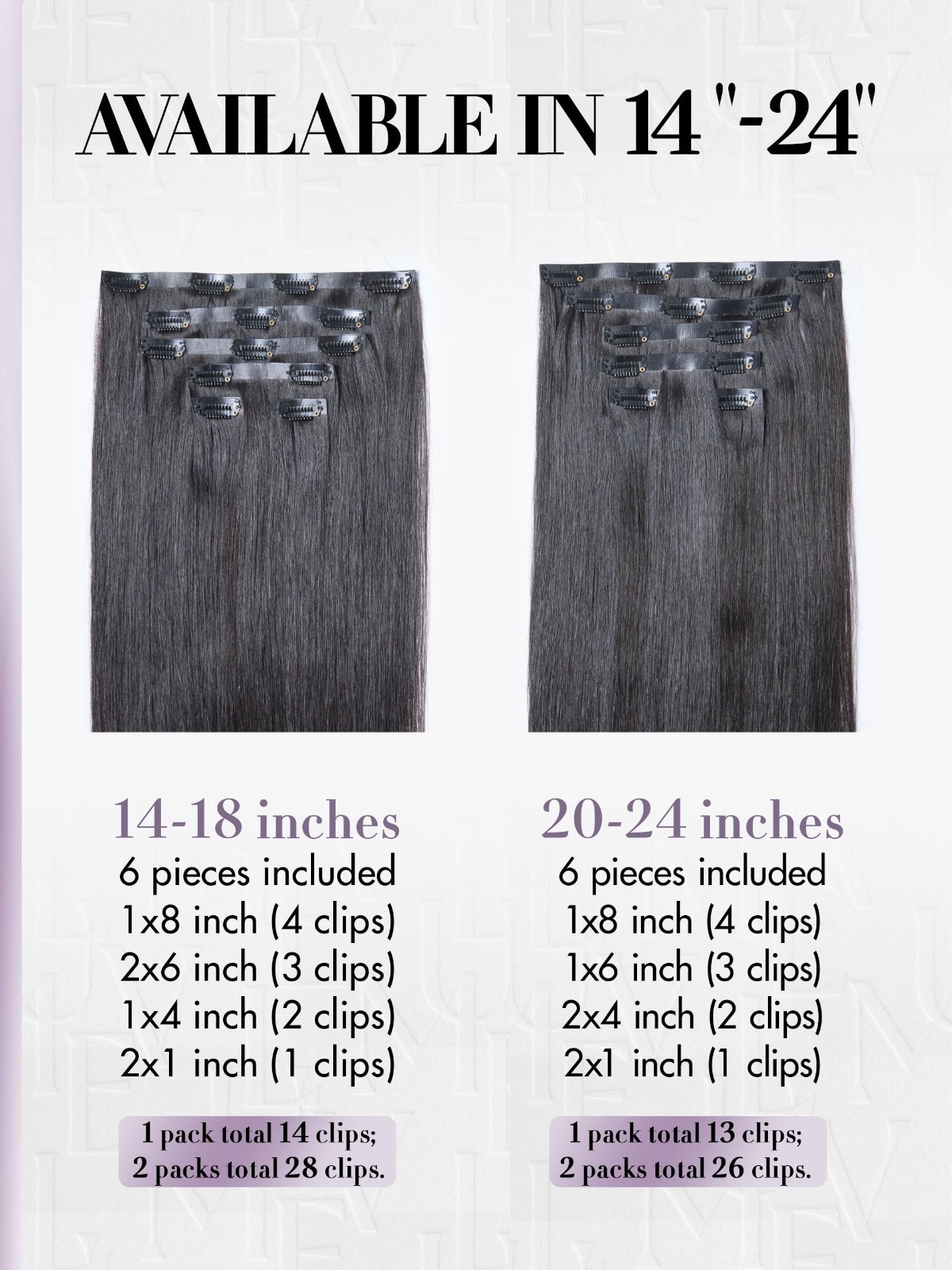 Invisible Silky Straight Clip-In Hair Extensions, 18″ 220g, Real Human Remy Hair
