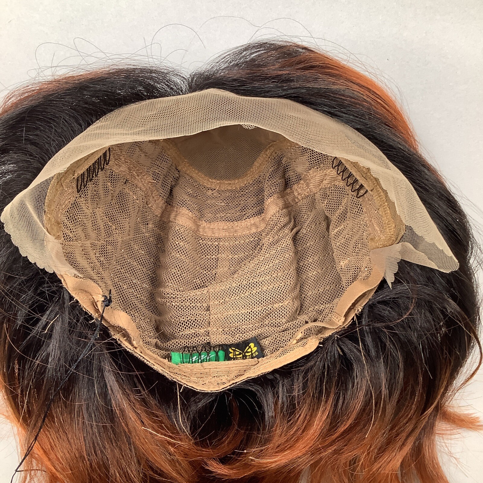 Luna Wig TTL1B/SHCP Black & Copper Curtain Bang Bob HD 13×5 Lace Front Synthetic
