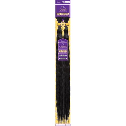 Human hair blend – Pre-stretched Natural French Bulk 24″