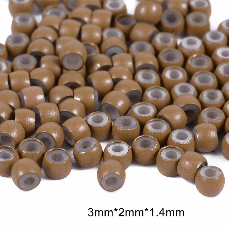 3MM 5MM 6MM Micro Ring I Tip/Micro Loop Ring Hair Extension Nano Beads Silicone