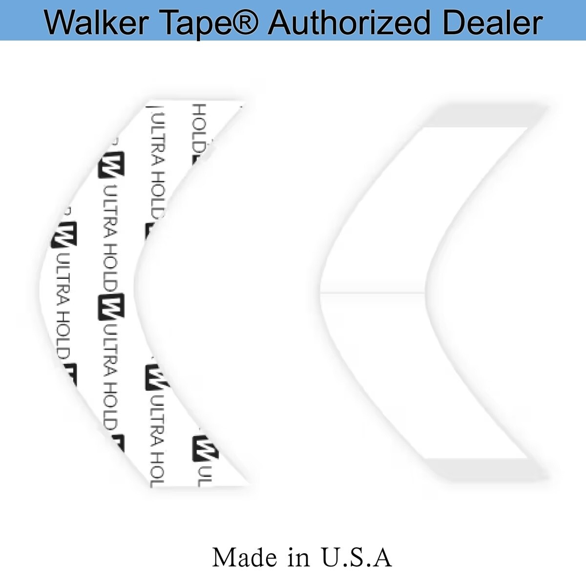 Walker Ultra Hold Tape, A Contour, Ultra Hold Tape Lace Wigs Tape, 72PCS