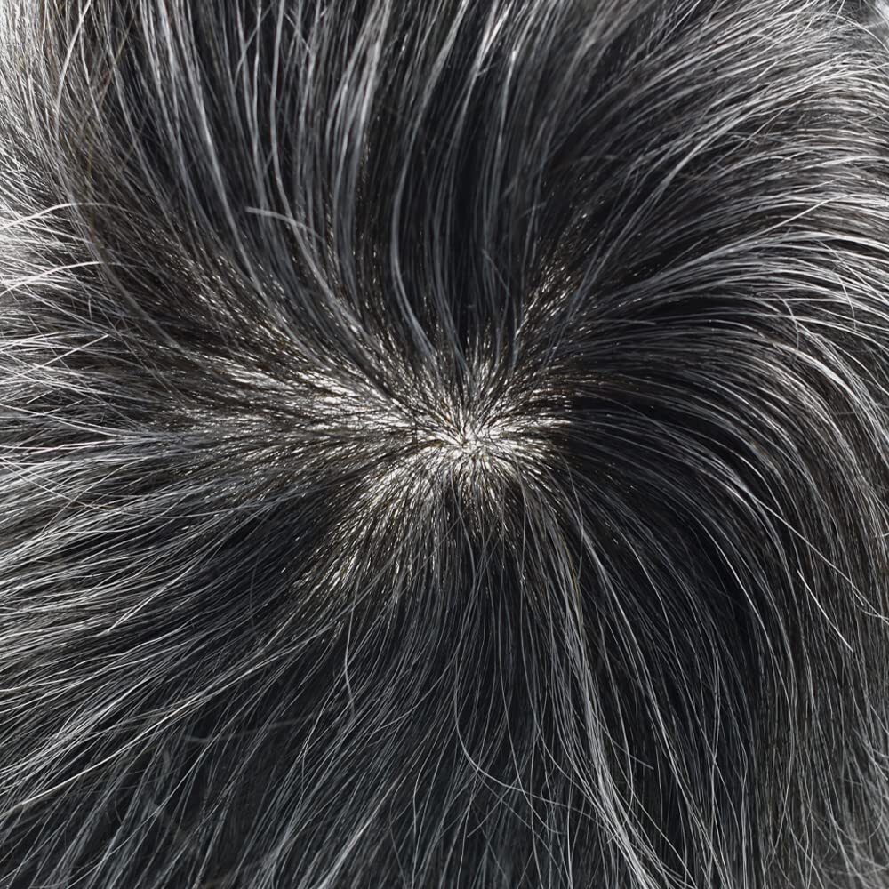Men Replacement Hair System Full Poly Thin Skin Mens Toupee Hairpiece