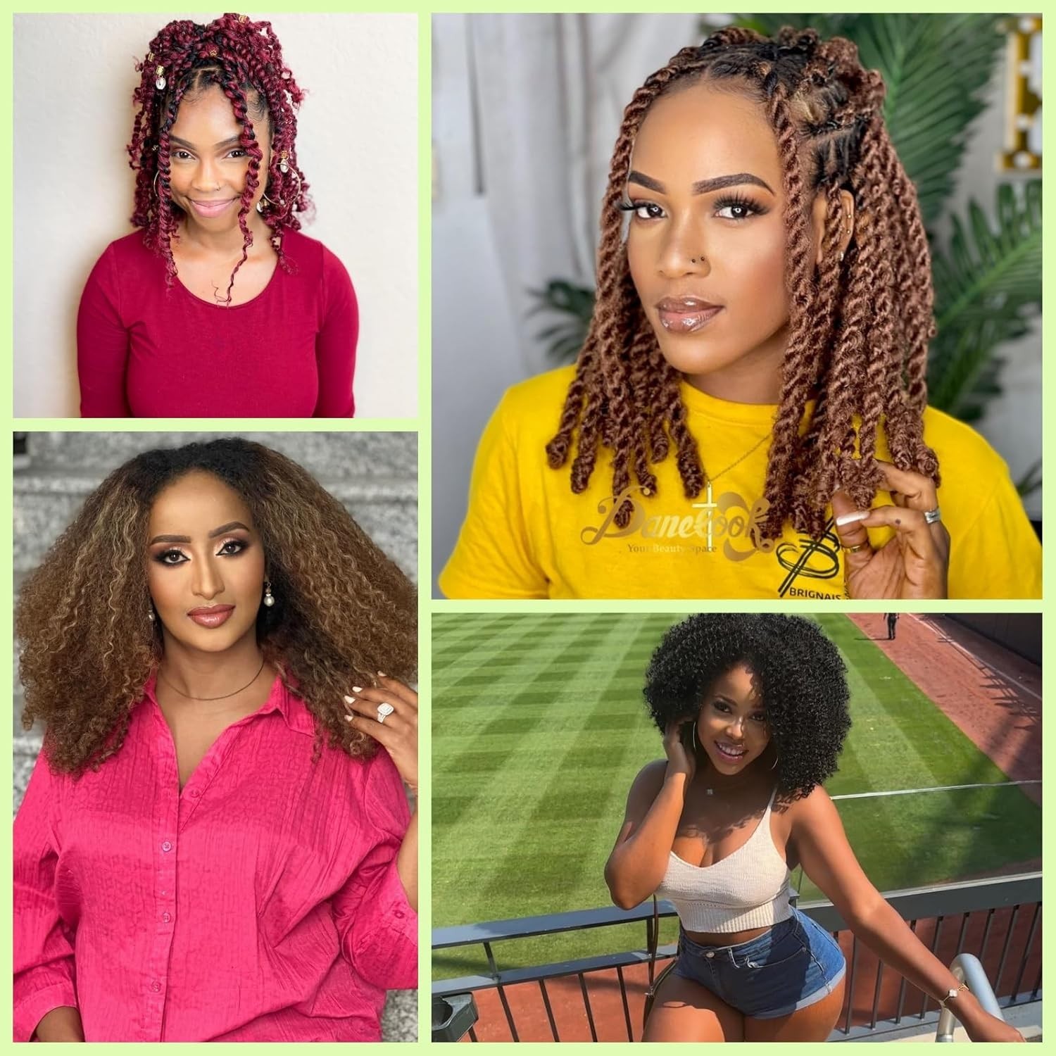 3 Pack Soft 12 Inch Springy Afro Twist Hair – Natural Black, Effortless Styles