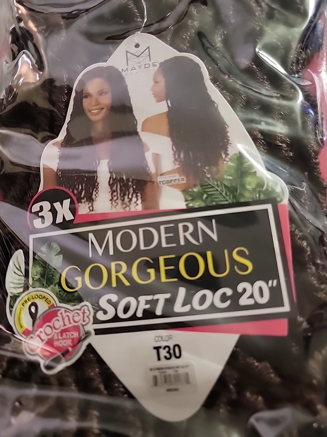 Mayde 3x Modern Soft Loc 20 Inch Color T30