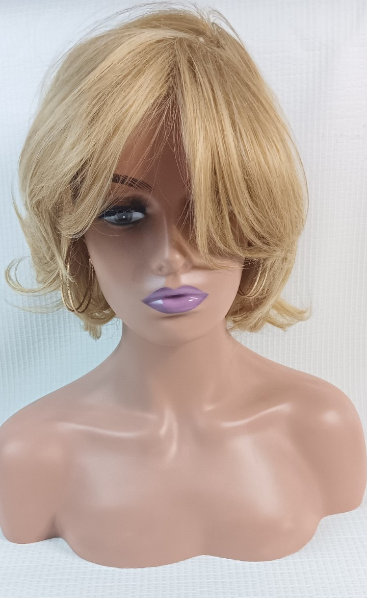 Women’s breathable net adjustable buckle thick synthetic Spring Honey hair wig
