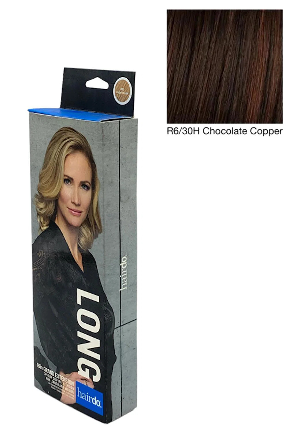 Hairdo 16in Grand Extension 3/4 Cap Clip-in Extension Chocolate Copper