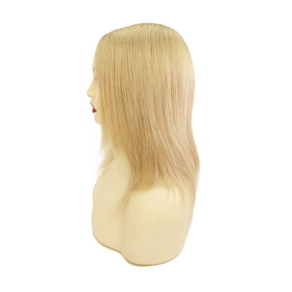 Women Chinese Hair Full Head Wig Thin Skin Wigs Human Hair Medium Size 10” #SIC