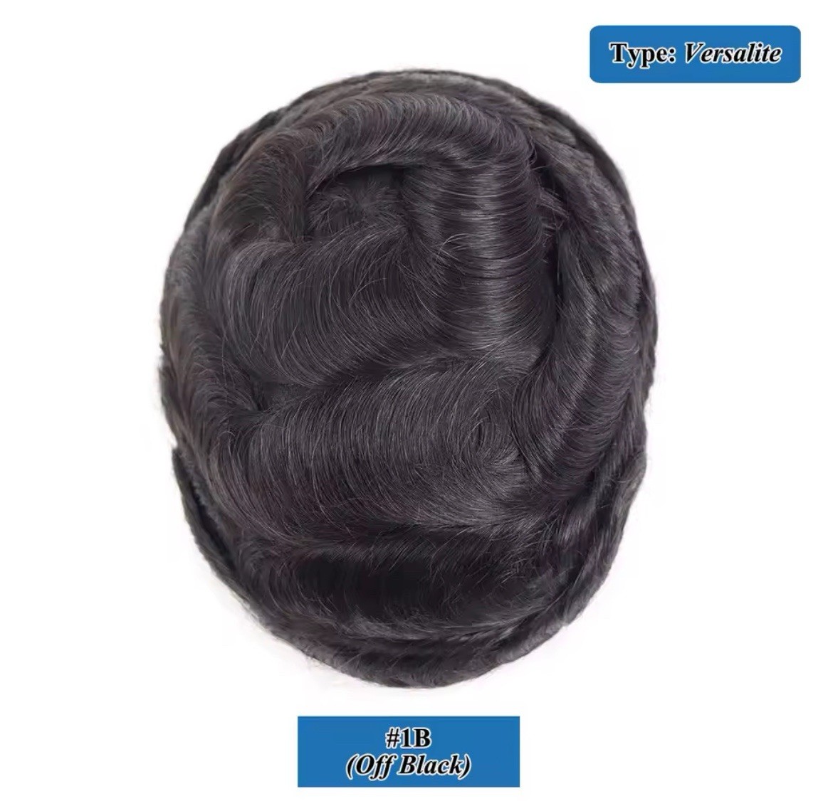 Men’s Human Hair Toupee Hairpiece Lace Front Mono Mono Base Tape-In 10in