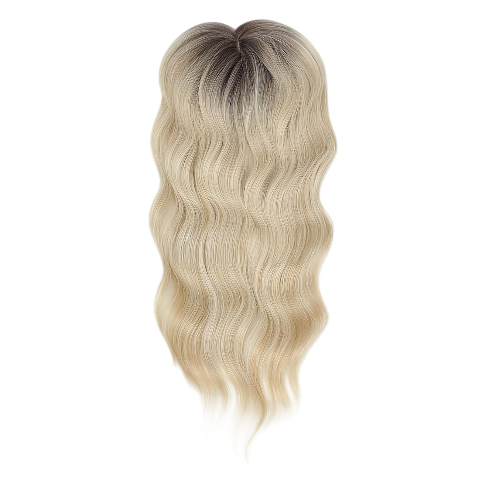 18-Inch Heat-Resistant Curly Wig Clip with Invisible Claw Clip for Natural Look`