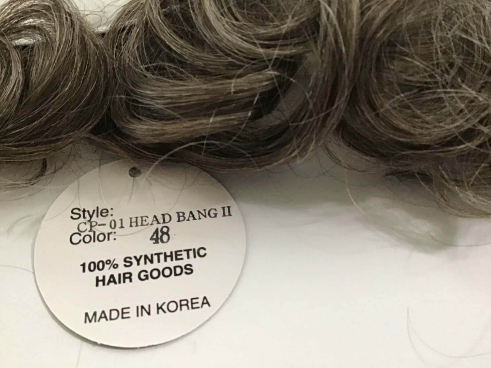 Aspen Wigs – Head Bang 2 (#CP-01) Color 48 Lt. Brown W/20% Gray NEW