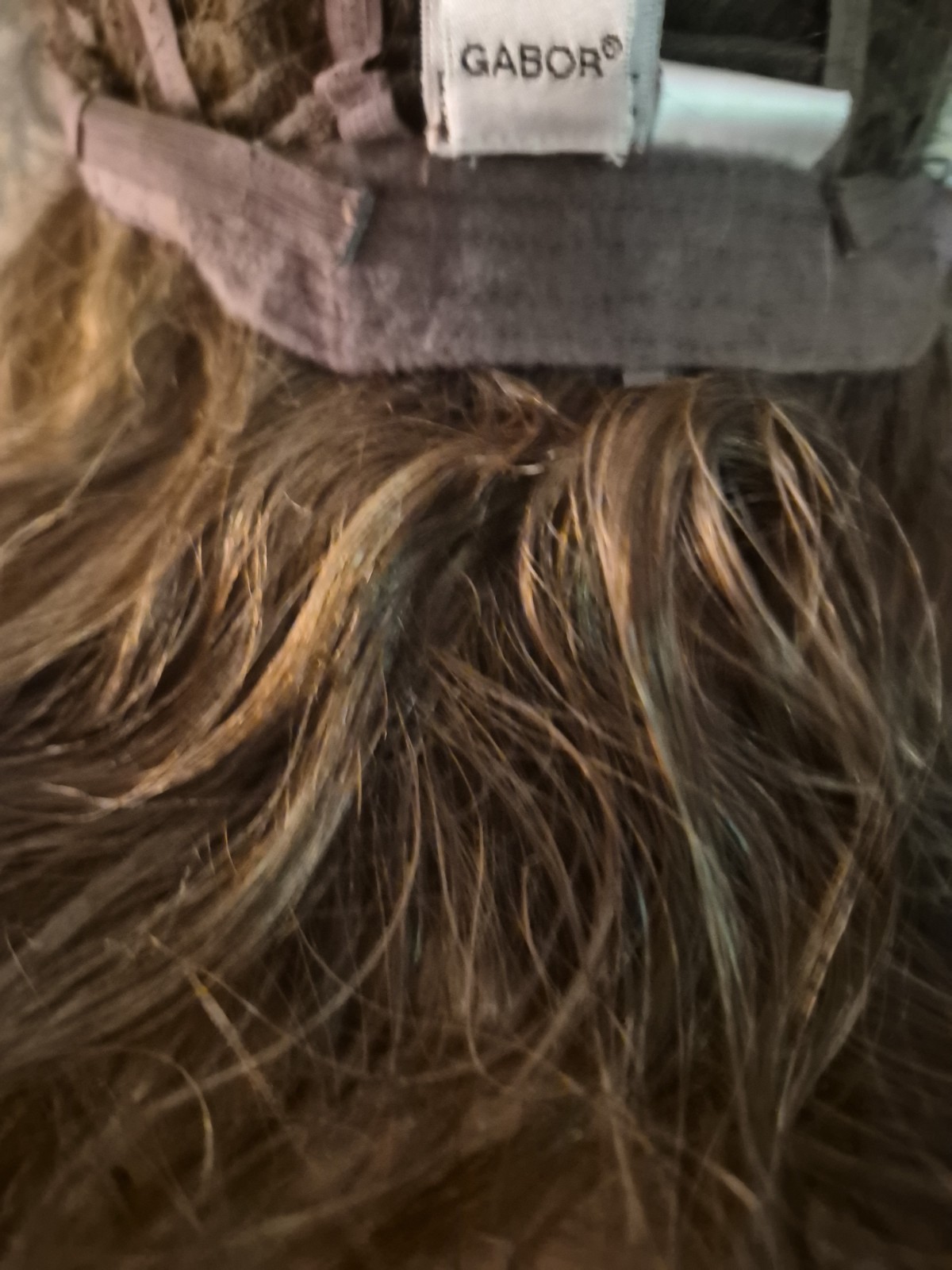 Gabor HAZELNUT RADIANT BEAUTY STRETCHY AVERAGE CAP WIG SIDE-Part 11-20in