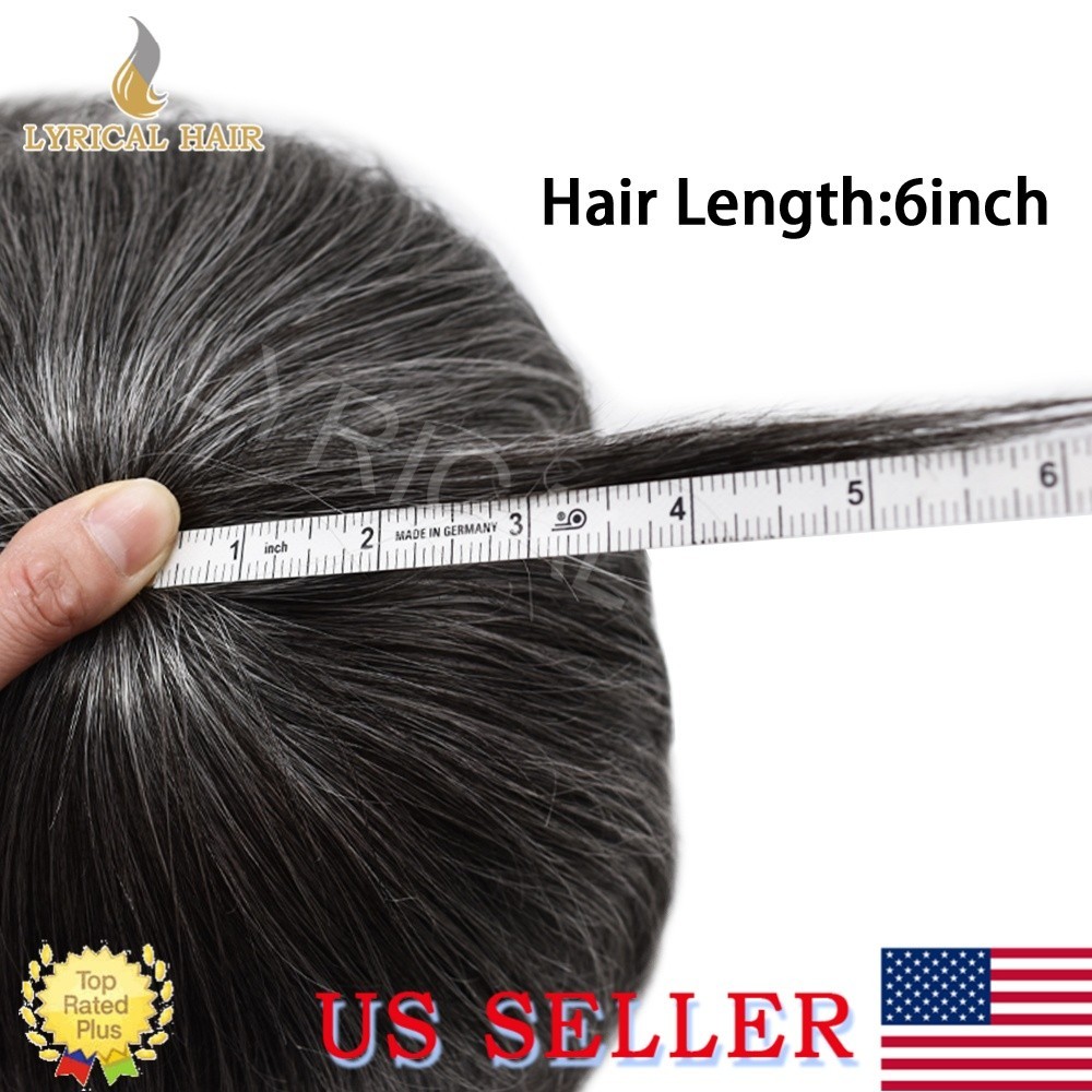 Lyrical Hair Mens Toupee Hairpiece French Lace Front Human Hair System Natural