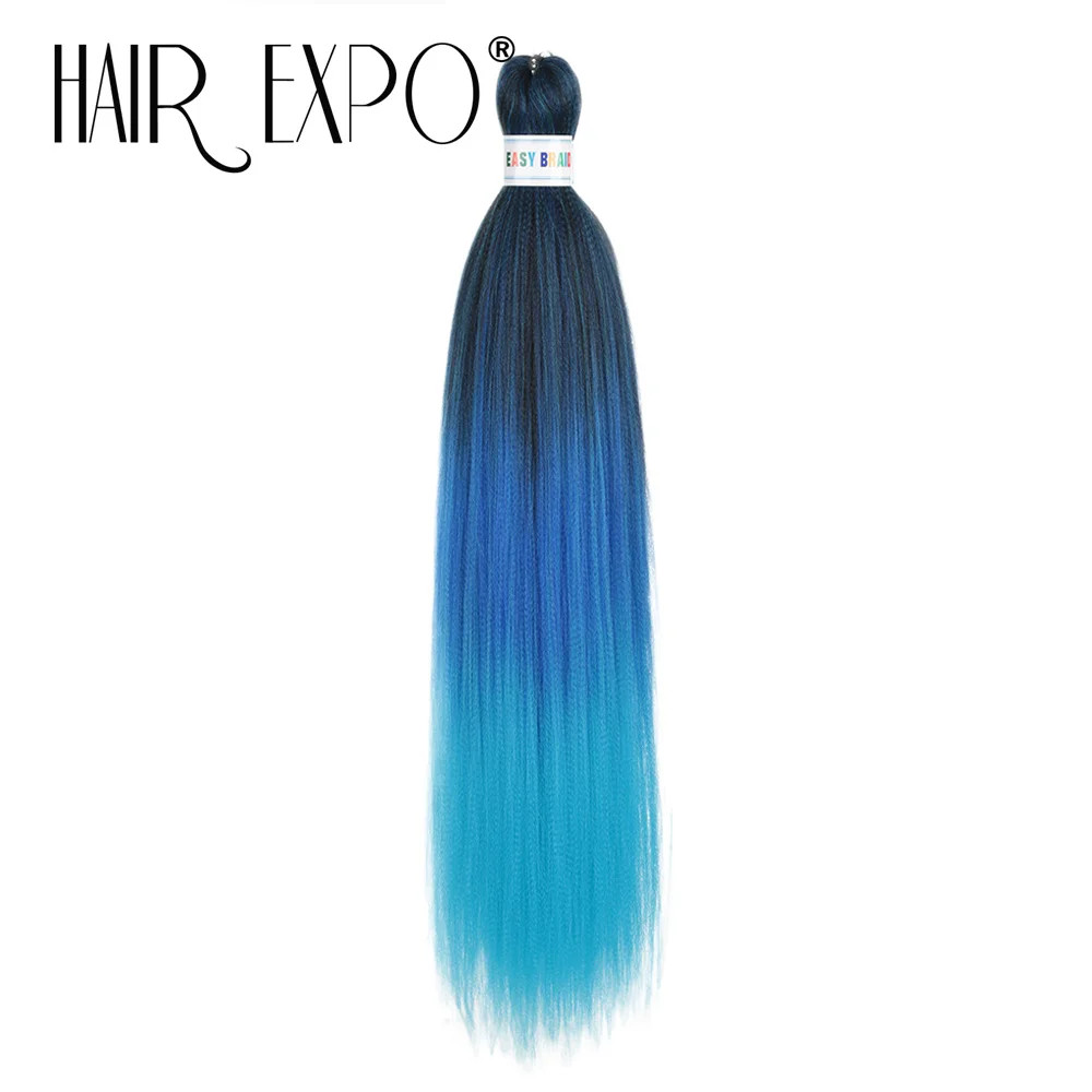 Purple Pre Stretched Braiding Hair Extensions 26Inch Synthetic Jumbo Braids For