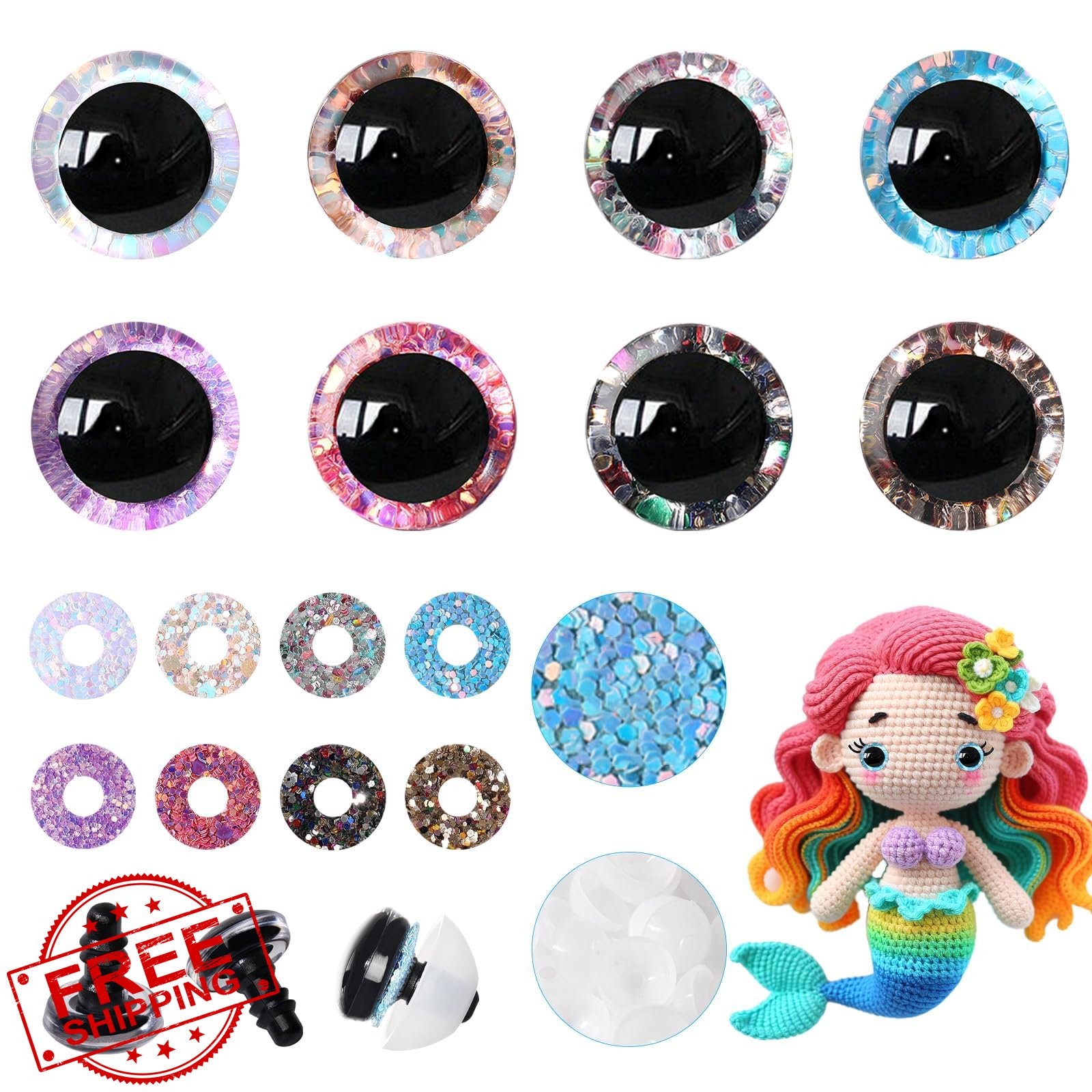 MUCUNNIA 16mm safety eyes crochet