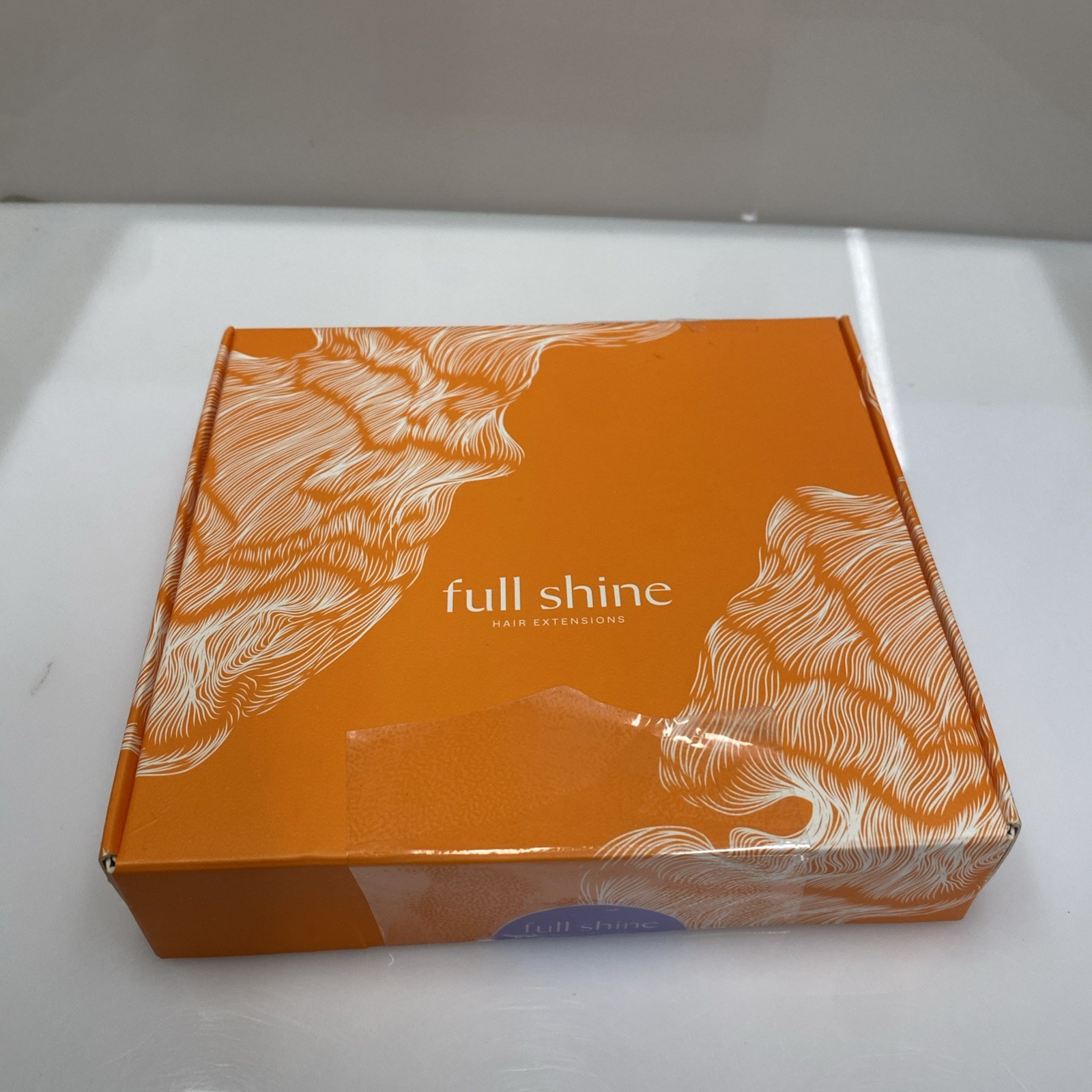 Full Shine 16″ Remy Human Hair Extensions Sew In Weft Dark Brown 105g – Open Box