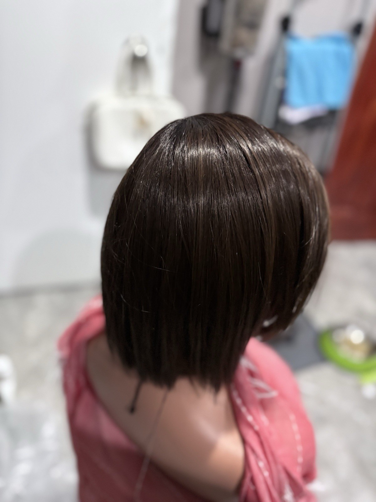 Elle Wille “Lia 2” mono Wig in color Coffee Brown Rooted 6.8.4. New