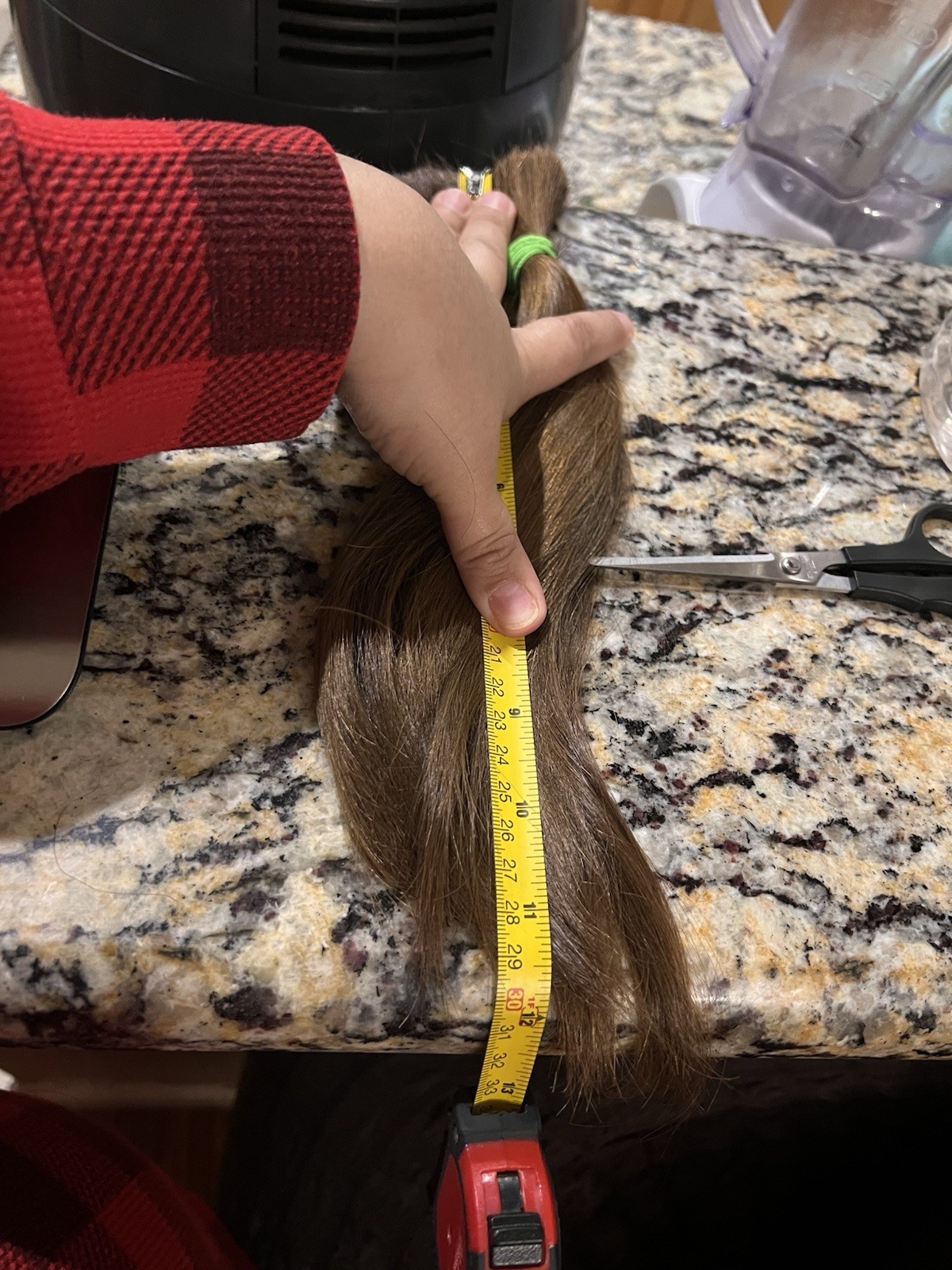 Medium Brown Human Hair Weft Extension Straight Hair 12 in 41 g Adult Women