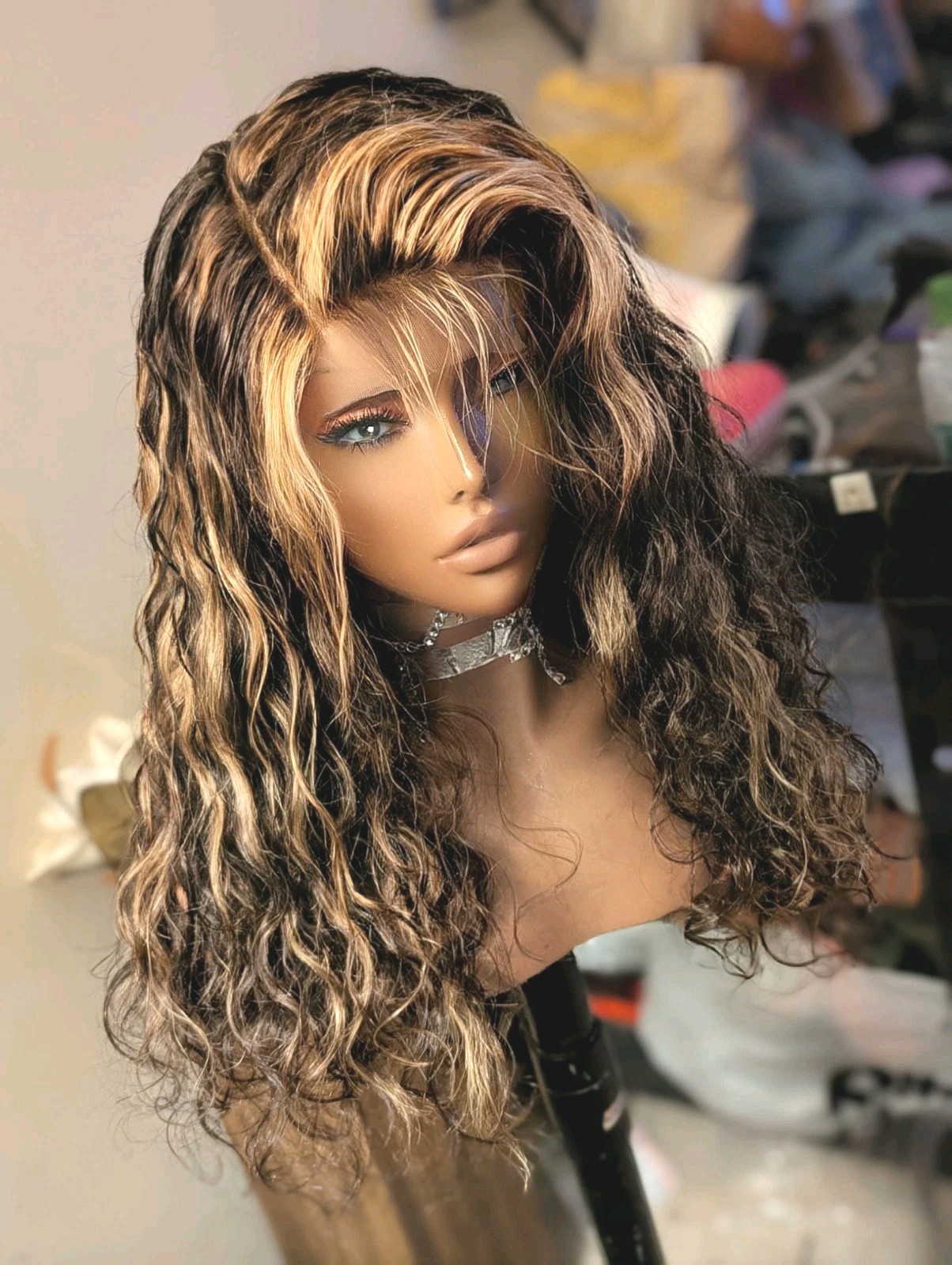 Curly Balayage Virgin Lace Front HUMAN HAIR