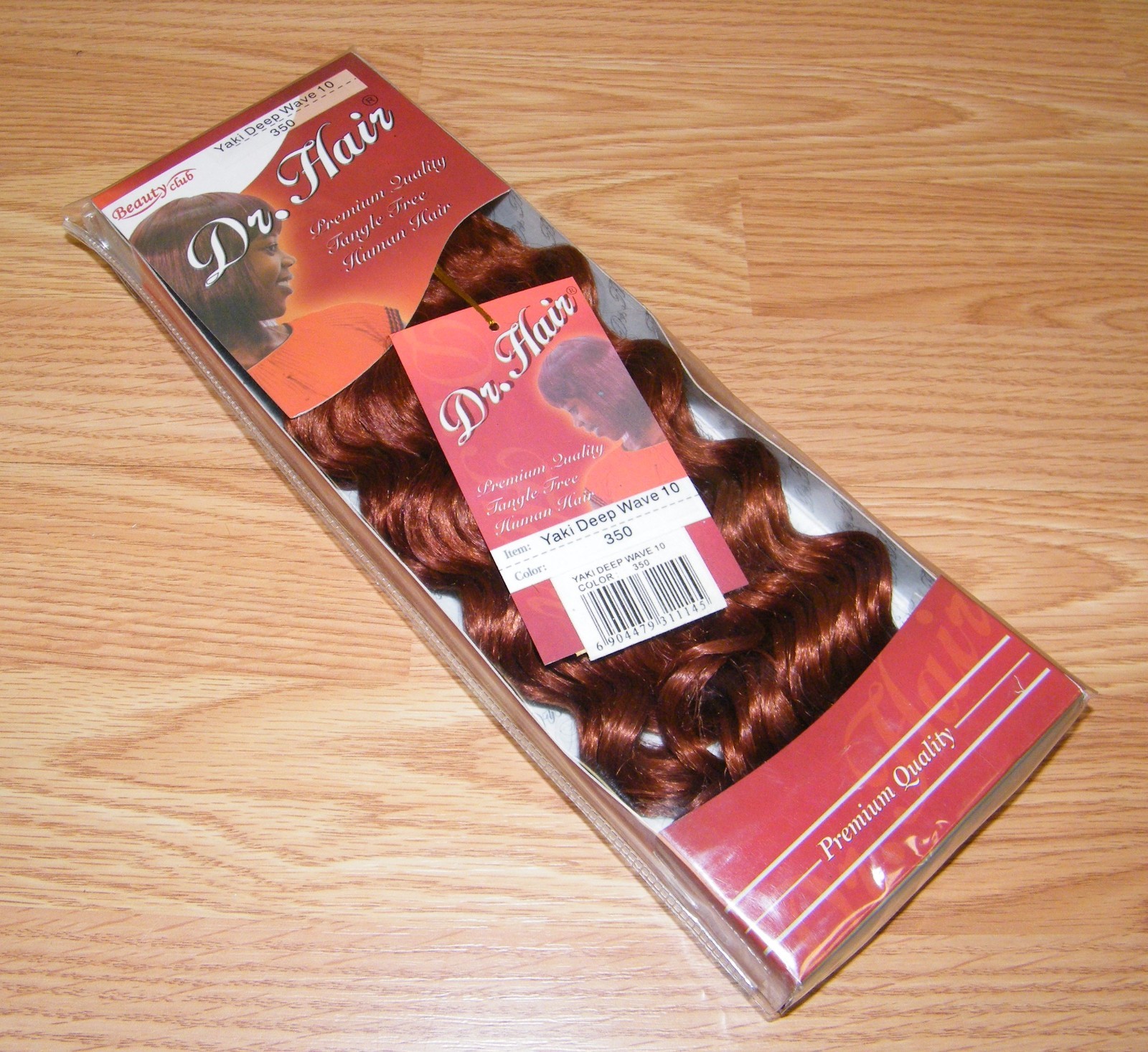Dr. Hair – Yaki Deep Wave 10 (350) Copper Red Sew-in Weft Human Hair Extension