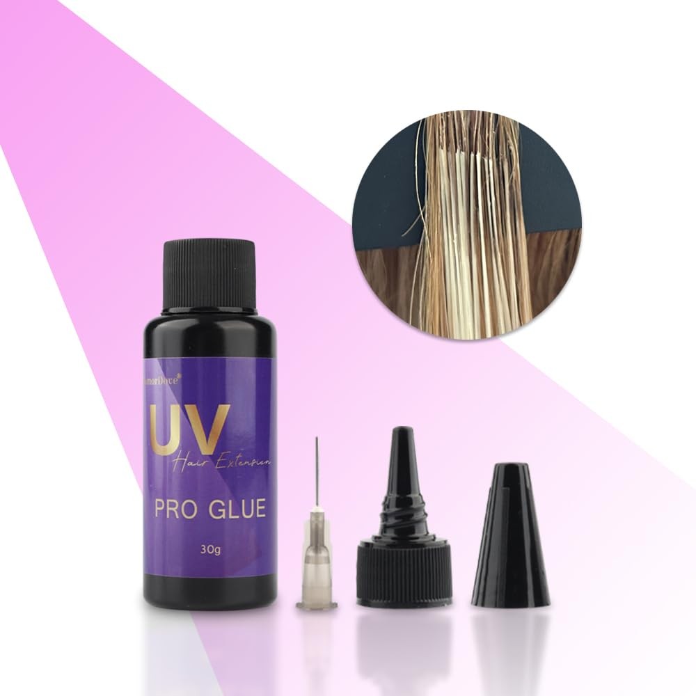 UV Hair Extension Application Kit – Glue Remover & Bonding Adhesive 30g