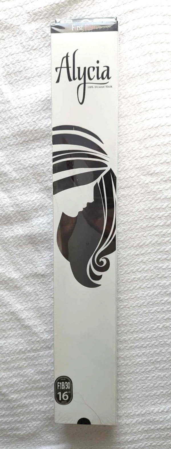Trio First Hair 100% Premium Human Hair – Alycia Yaki 16 Inches, Color: F1B/30
