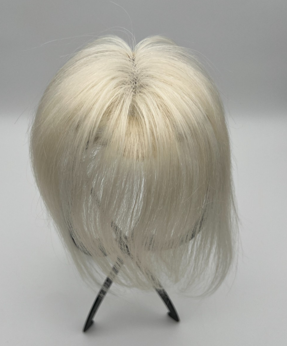 White Blonde 10in 100% Human Women Hair Topper