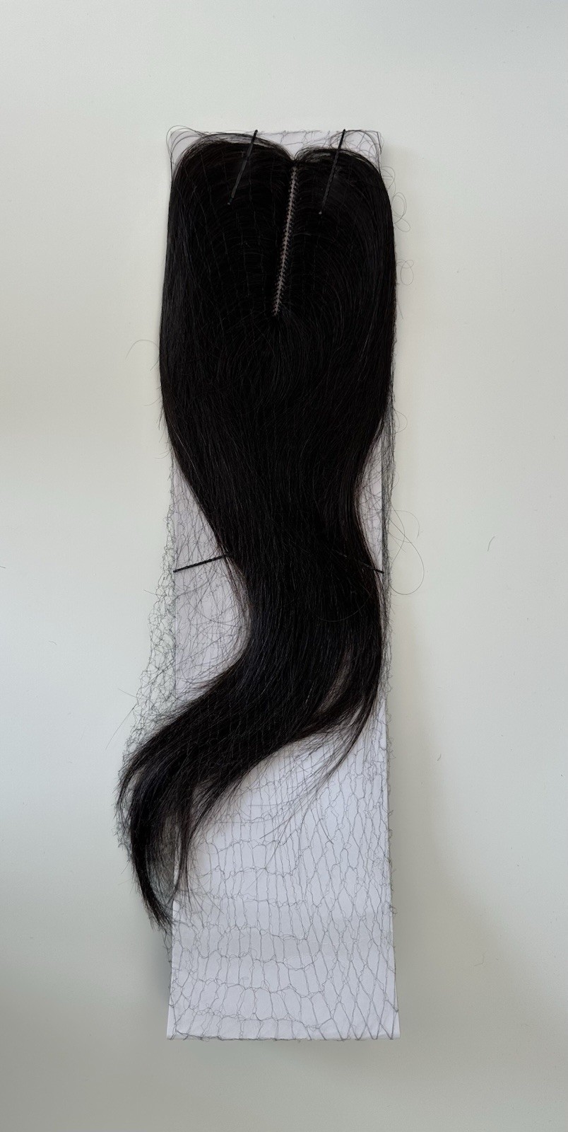 100% Natural Unprocessed Human Hair Top Piece Straight 12” Natural Color