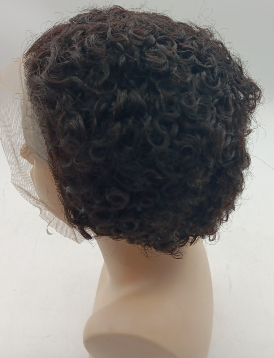 Klaiyi | Short Pixie Cut | Lace Front Bob Wigs | Virgin Human | 6in