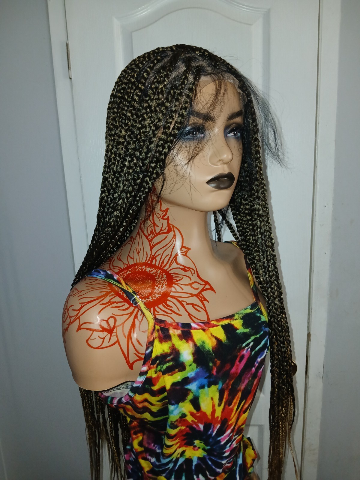 Full Lace| Braided Wig| Shipping | 52″