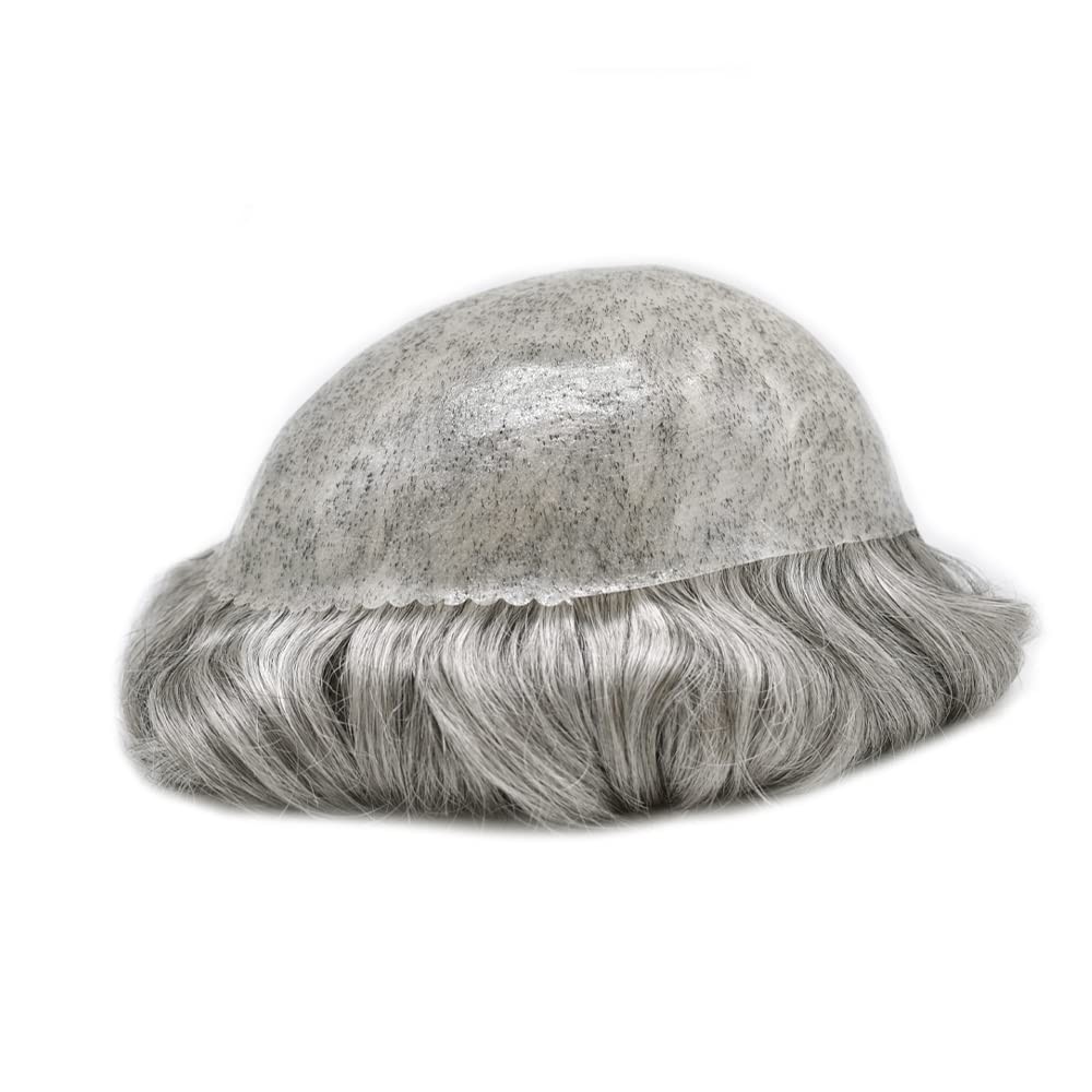 Generic Toupee For Men Hair Piece European Human Hair Mens Toupee 0.12Mm