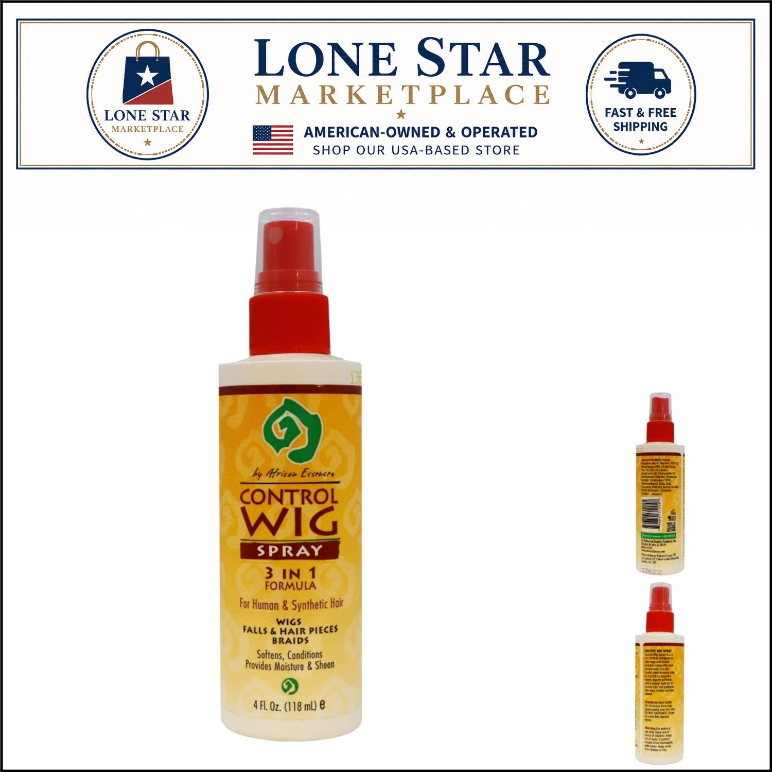 4 oz. Aerogel Wig Conditioning Spray – Perfect for Wigs & Braids, Flyaway Free