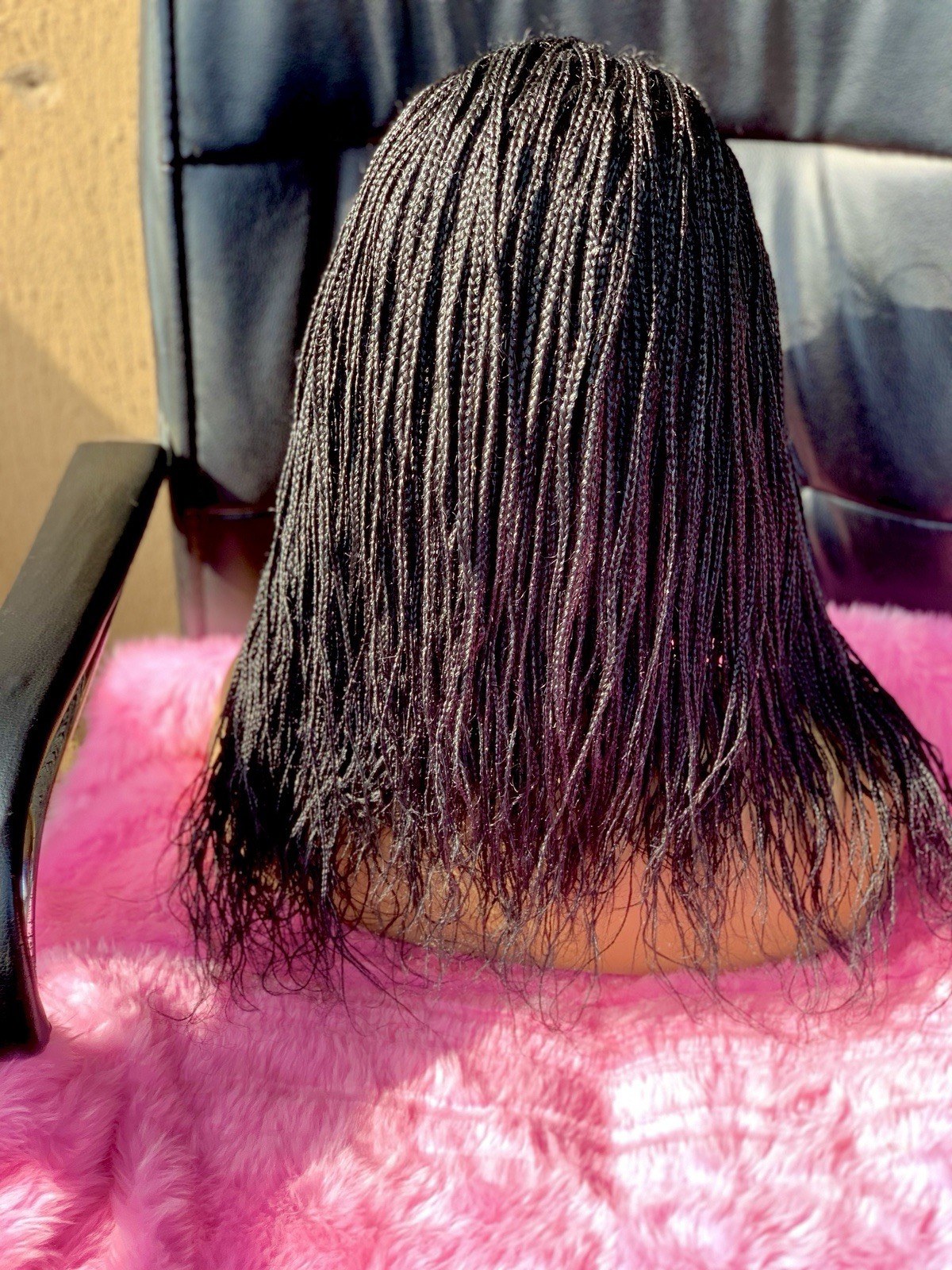 Ready to ship braided wigs for black womens, free parting, short hair wigs gifts