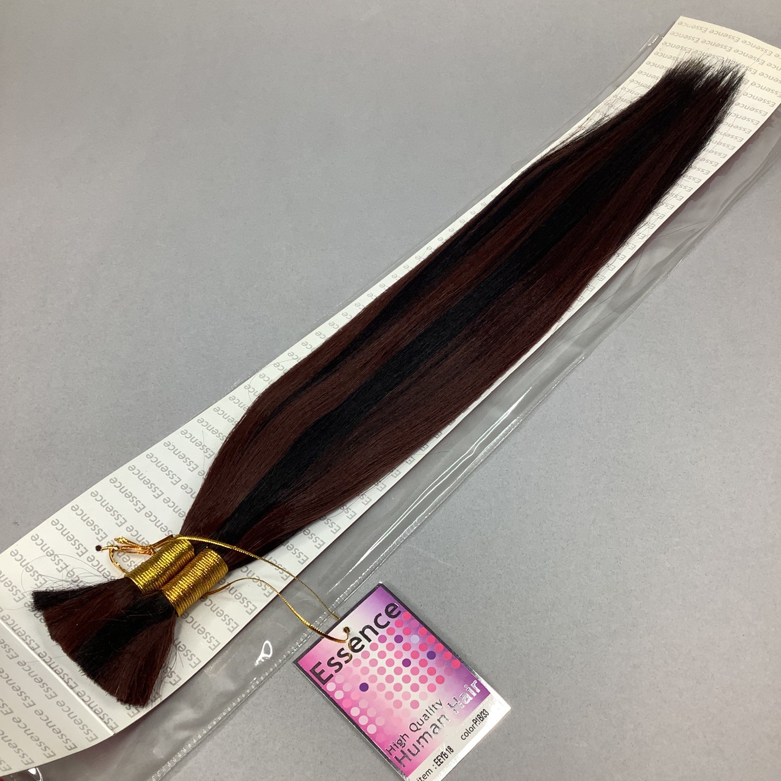 18” Yaki Bulk #F1B/33 Off Black & Auburn Straight Micro Braiding Blend Hair