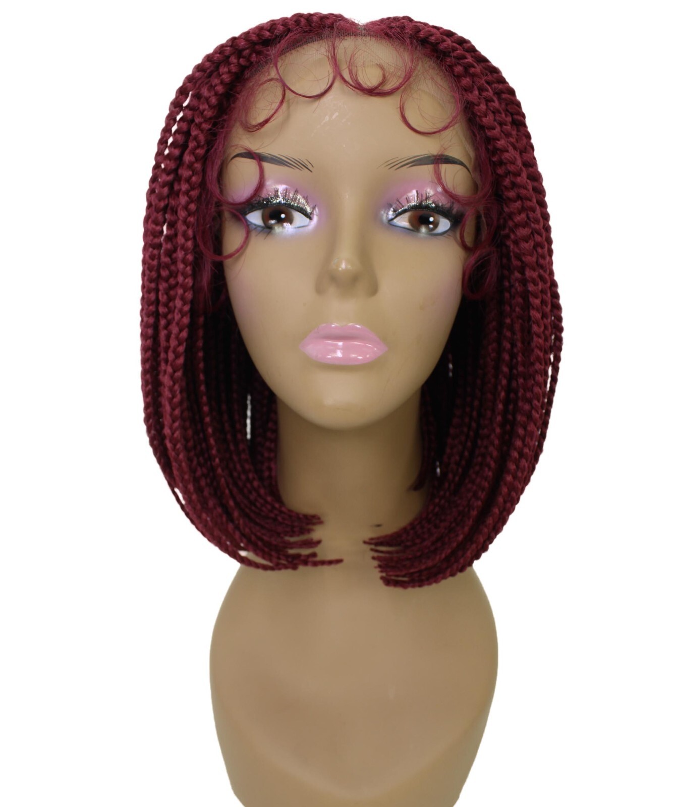 LUXLUXE Tiara Straight 12 in Long 4X4 Hand Tied Lace Braided Wig, BLB-0140