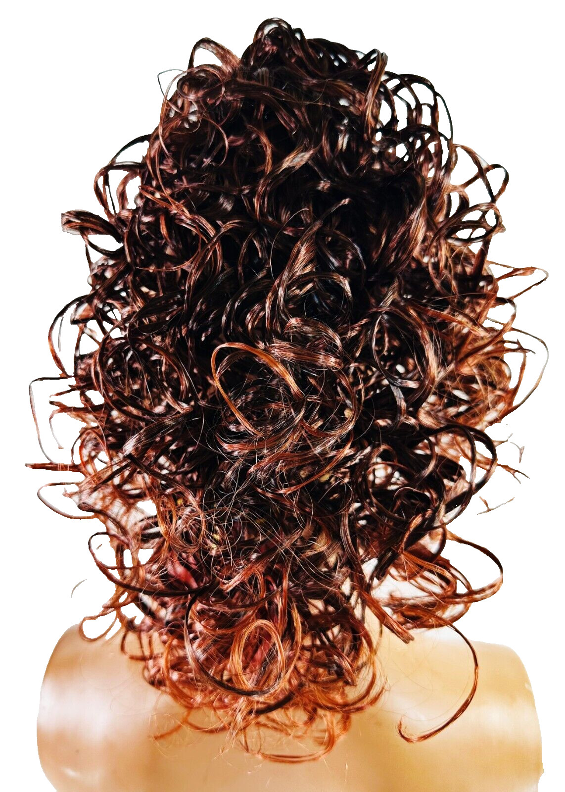 Nina Collection Women’s Short Curl Pony Tail Claw Clip-In Wig 9 inches, Burgundy