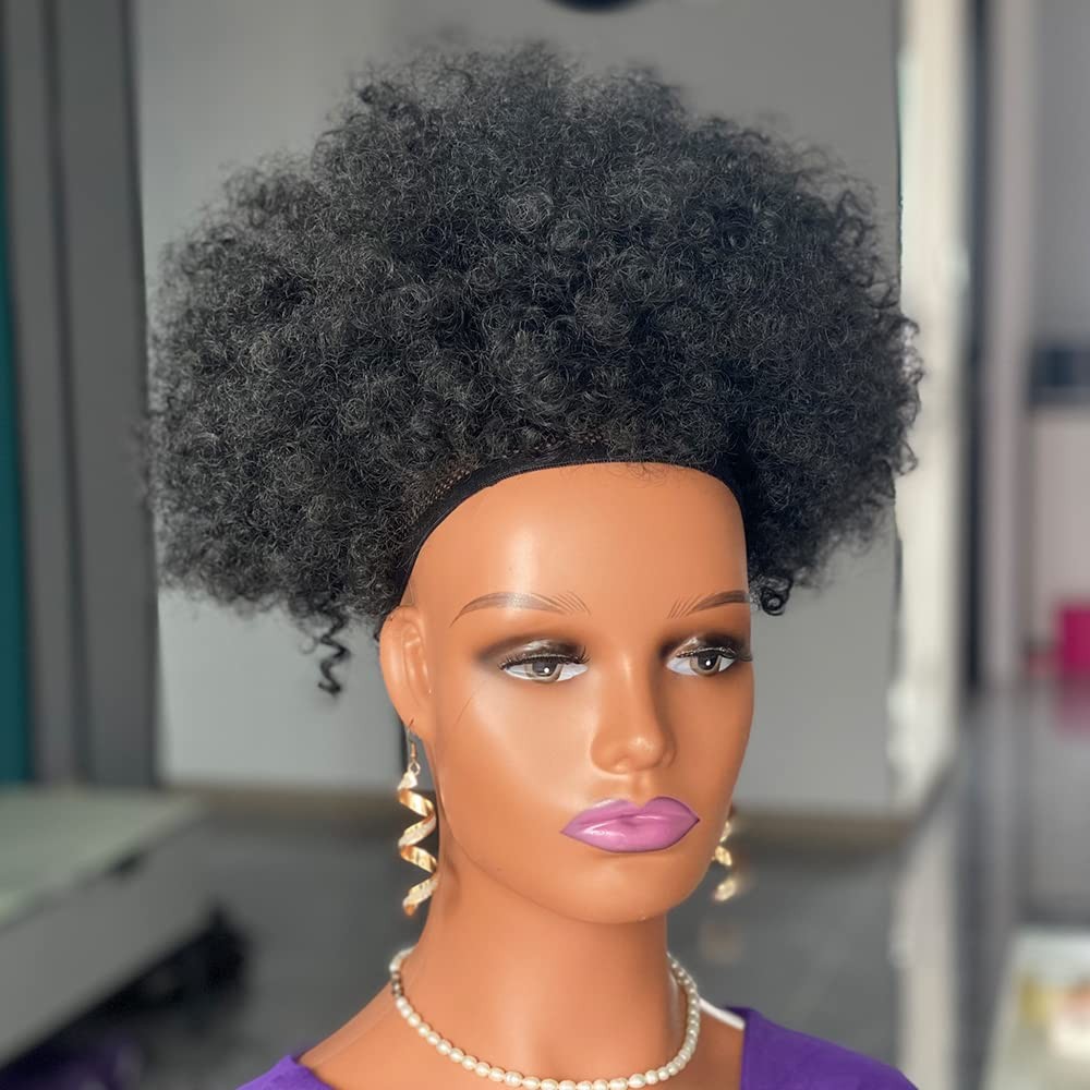 Big Afro Puff Drawstring Ponytail Extensions for Black 4b 4c Afro Kinky Curly…