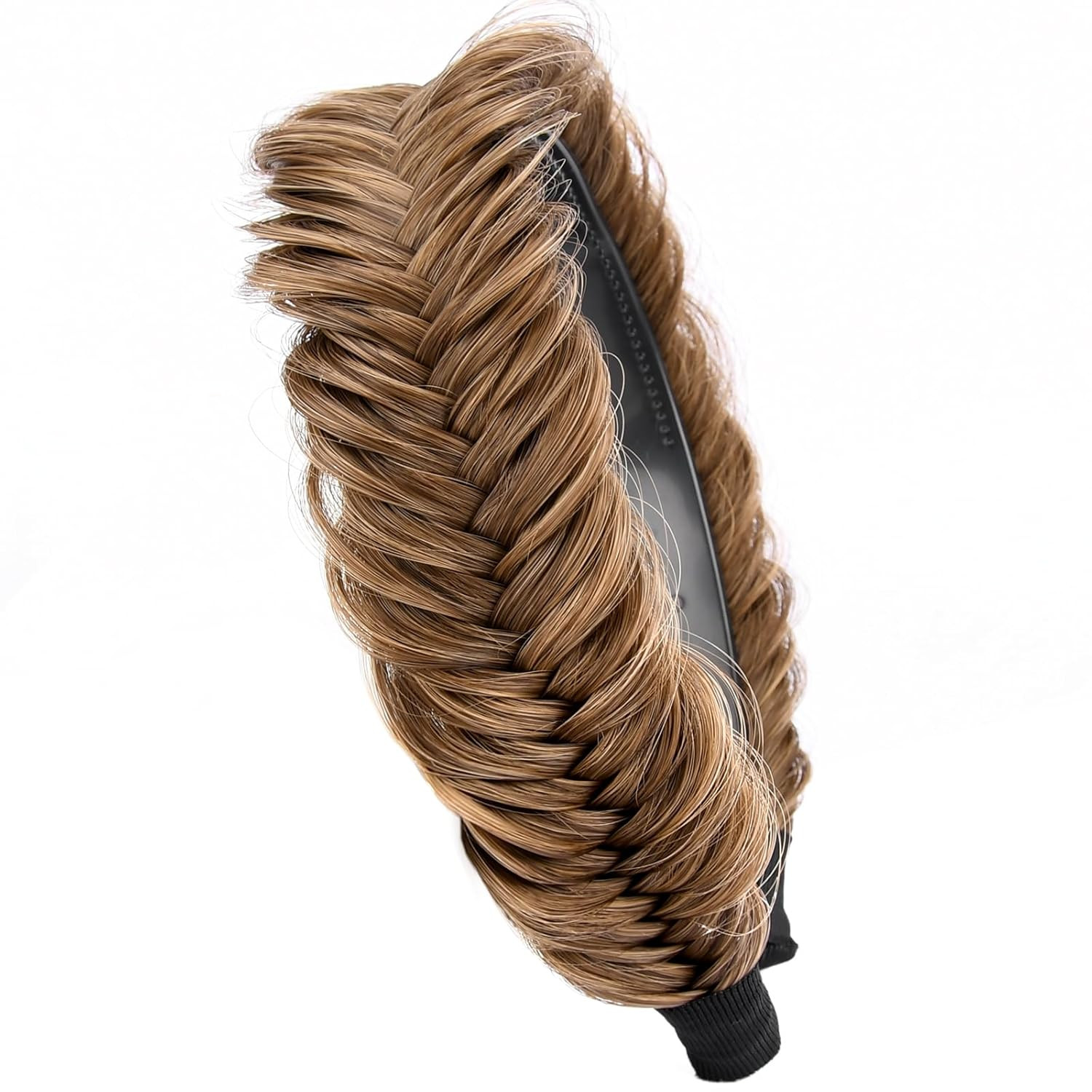 Width 0.6 Inches Narrow Synthetic Hair Plaited Headband Braid with Teeth Hair Ba