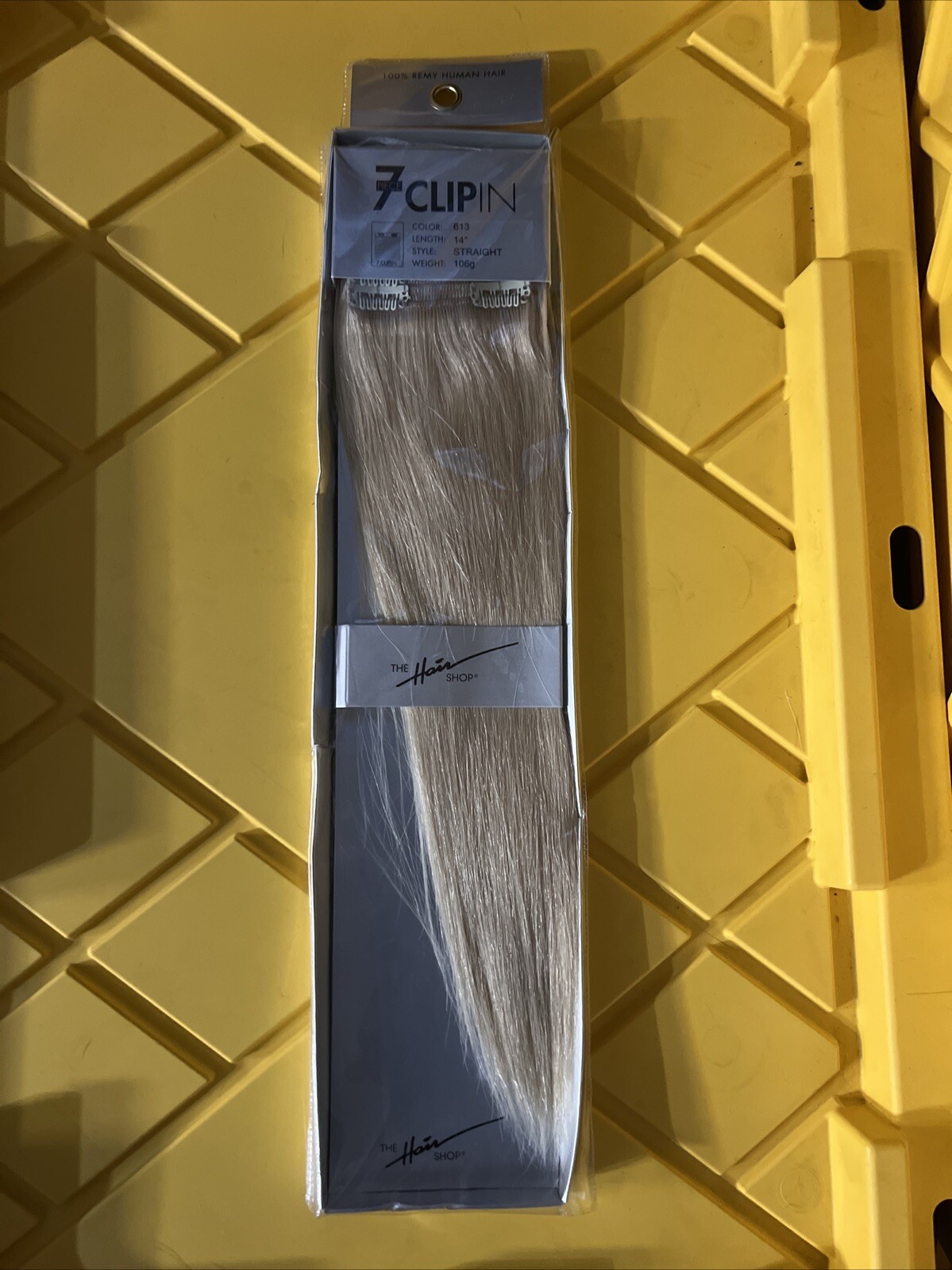 The Hair Shop – new hair extensions 7 piece clip in Color: 613 Length: 14”