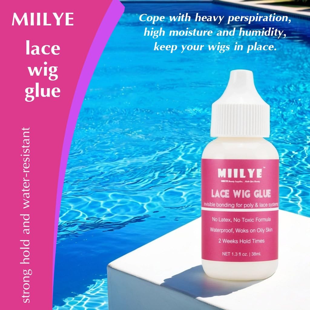 Glue Spray Set for Front Lace | White Glue and With Melting Band | Lace Kit f…