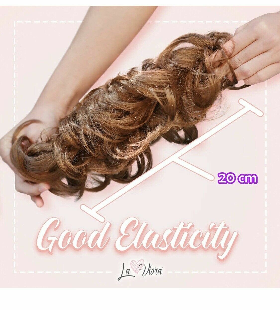 La Viora Hair bun Natural Blonde(see pictures for more color details)