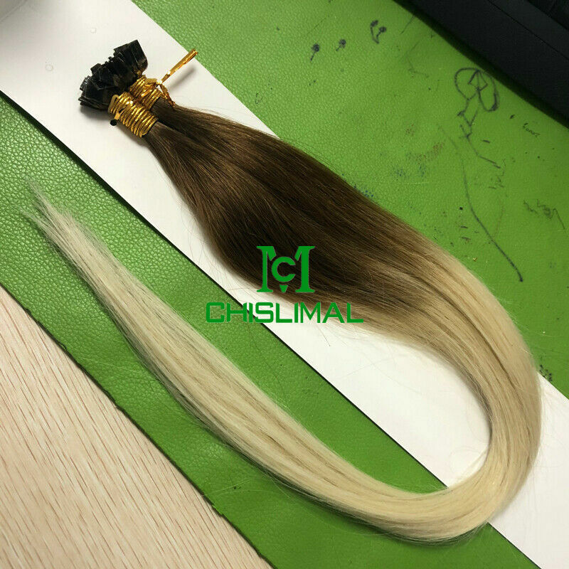 14″- 30inch Pre Bonded Flat Tip Keratin Remy Human Hair Extensions 1G thick hair