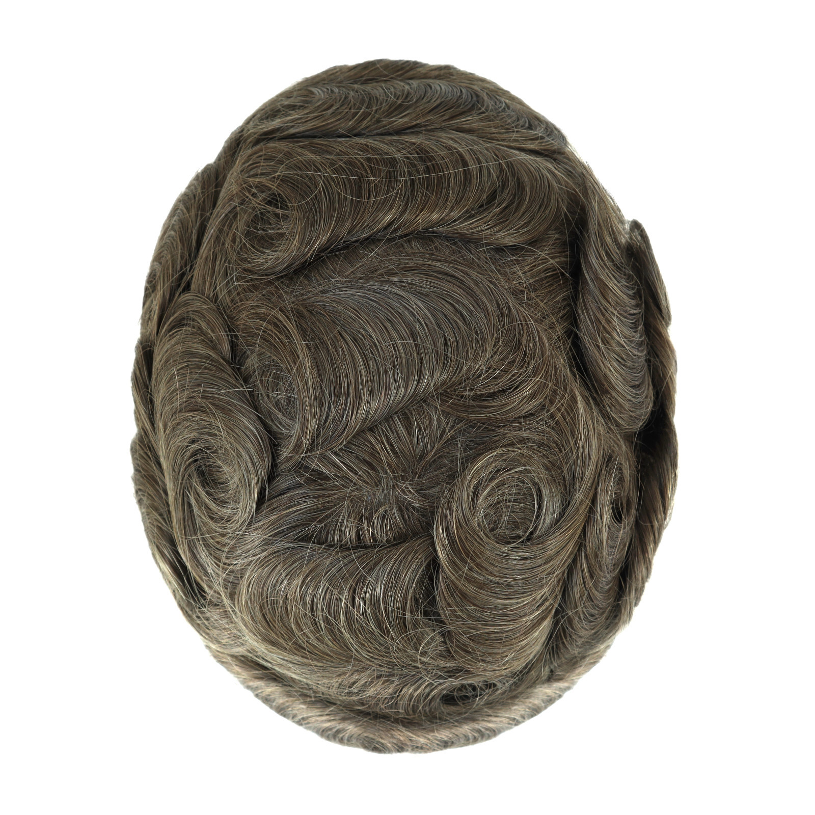 Toupee For Mens Hair Replecement System Thin Skin Human Wig Poly Skin Hairpiece