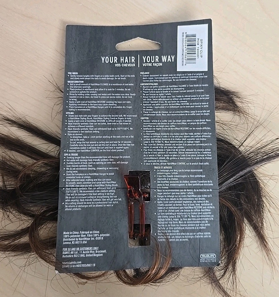 Hairdo Spiky Clip Textured Natural Looking Hairpiece Clip by Hairuwear – R6/30H-