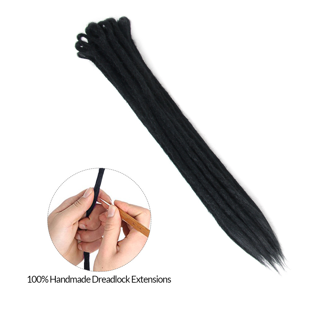 20in Ombre Dreadlocks Extensions Crochet Braiding Hair Dreads Locs Synthetic New