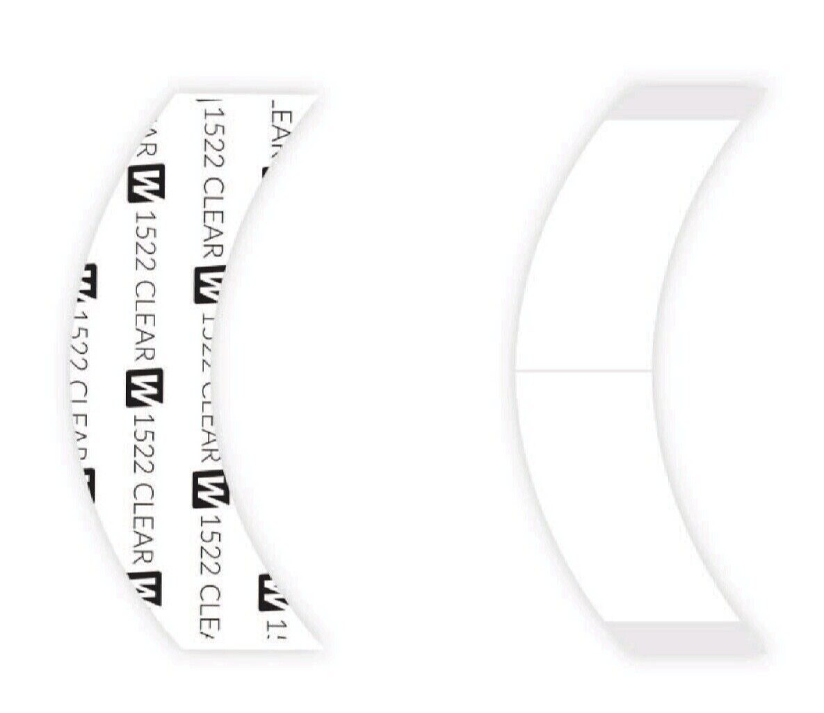 WALKER 3M 1522 ADHESIVE HAIRPIECE TAPE 108 PC CC CONTOUR,TOUPEE,POLY WIG SYSTEM.