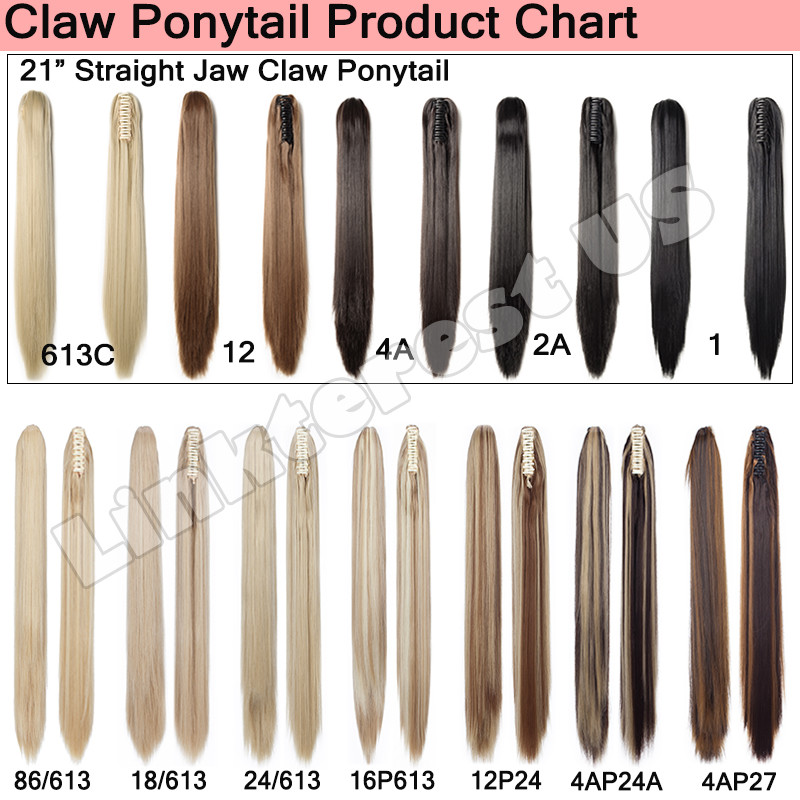 POP Lady Claw Ponytail Short Braid Long Curl As Real Pony Tail Hair Extensions a