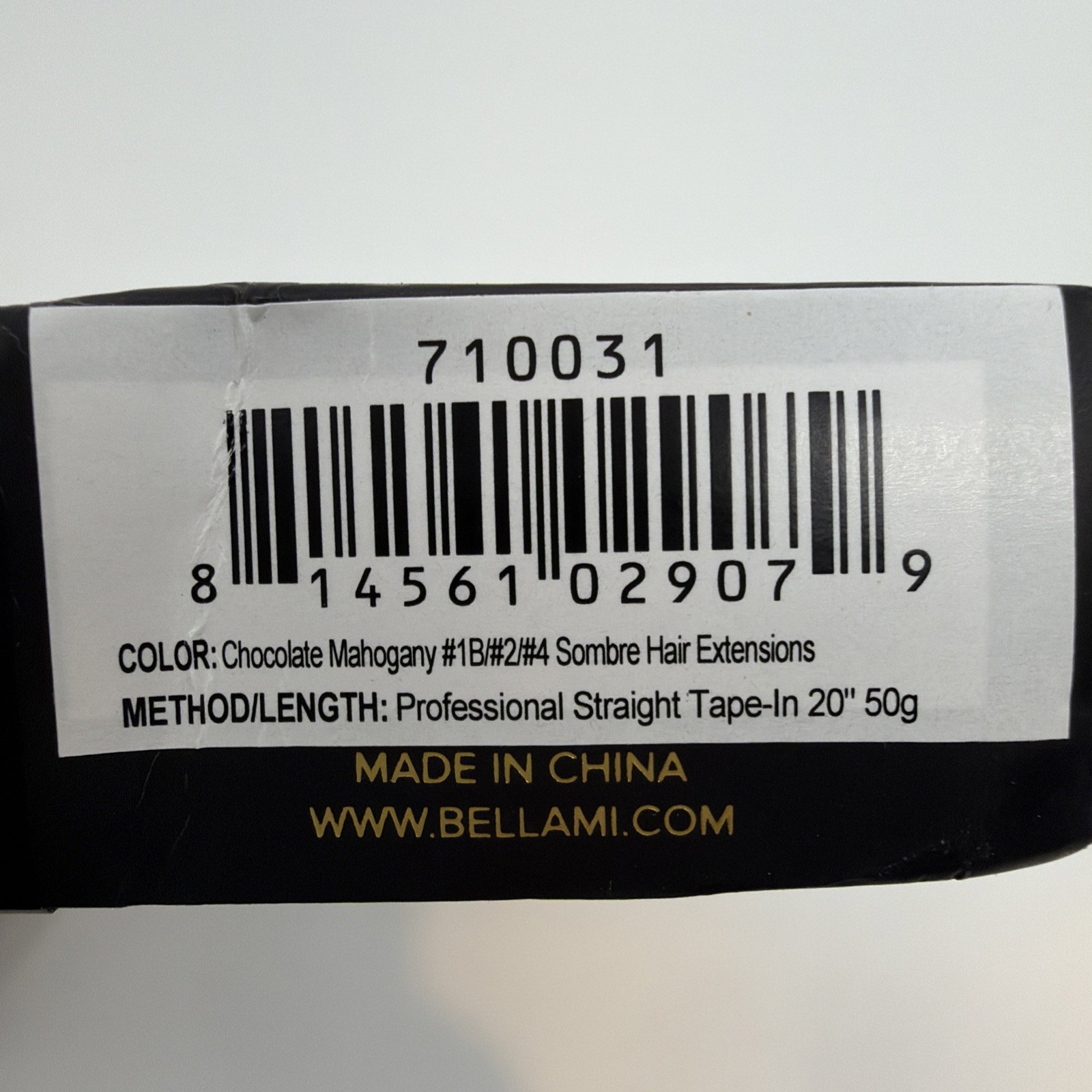 BELLAMI Tape In Hair Extensions 20” Chocolate Mahogany Sombre Human Hair NEW