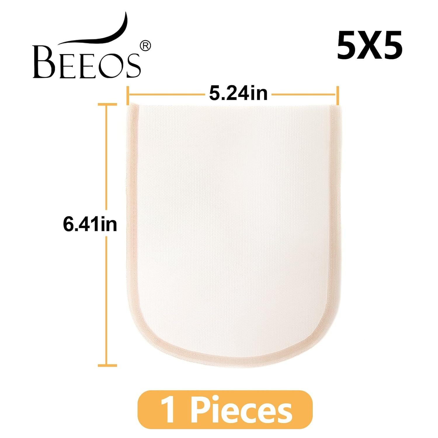 5×5 Skinlike Real HD Lace for Wig Making 1 Pieces, 0.1mm Ultra-thin Swiss Lace N