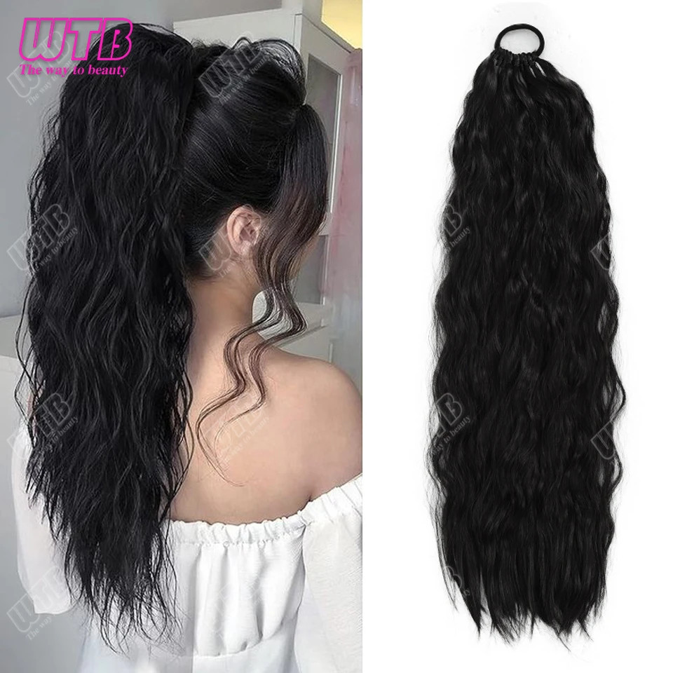 Synthetic Braided Wig Corn Perm Curly Ponytail Braided Wig For Daily Wear