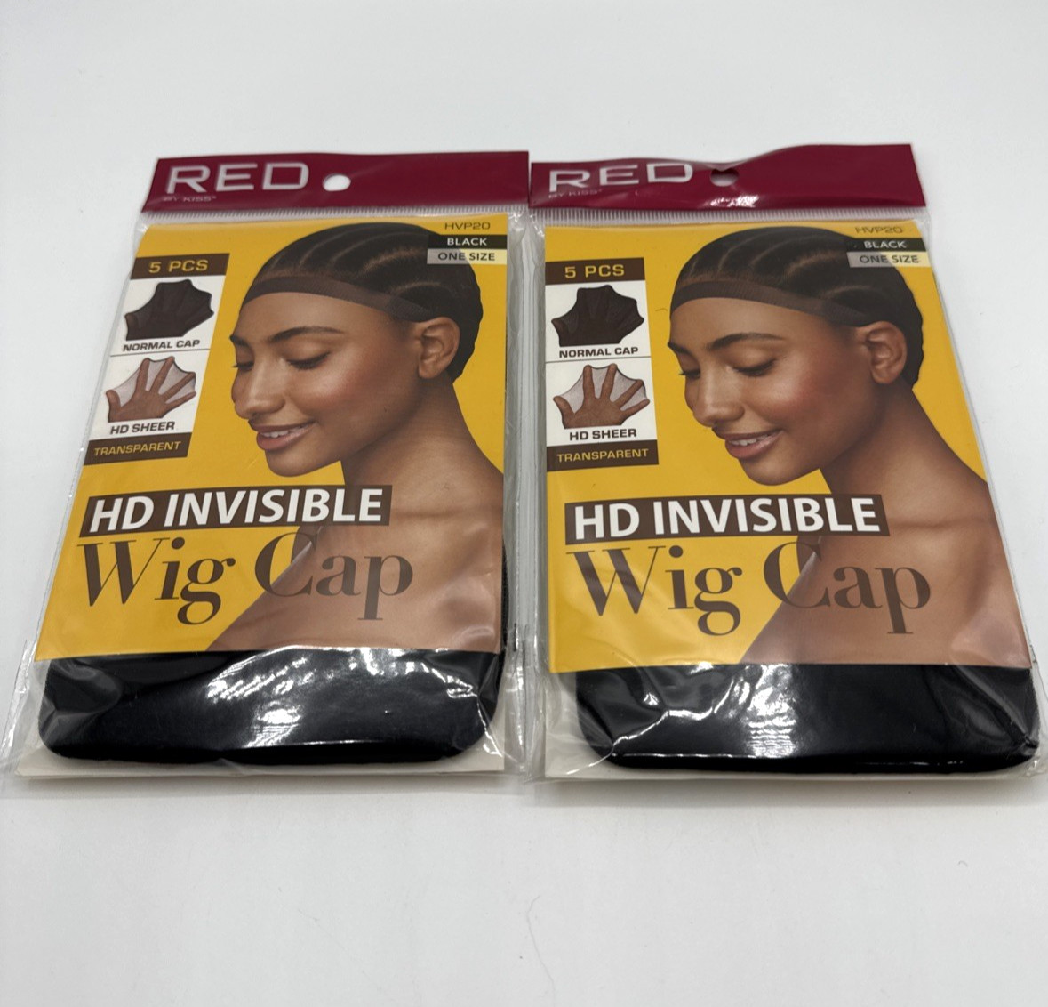 Red By Kiss Women’s HD Invisible Wig Cap 5 Pack X2 Total 10 Choose Color